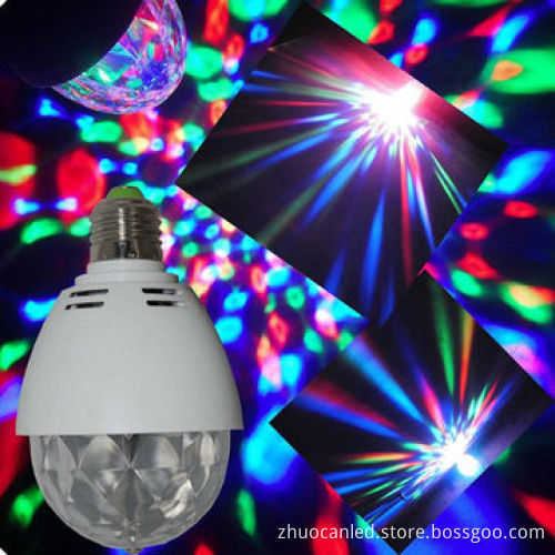 Disco LED magic ball RGB rotating lampNew